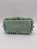 Cult Gaia Soft green acrylic clutch