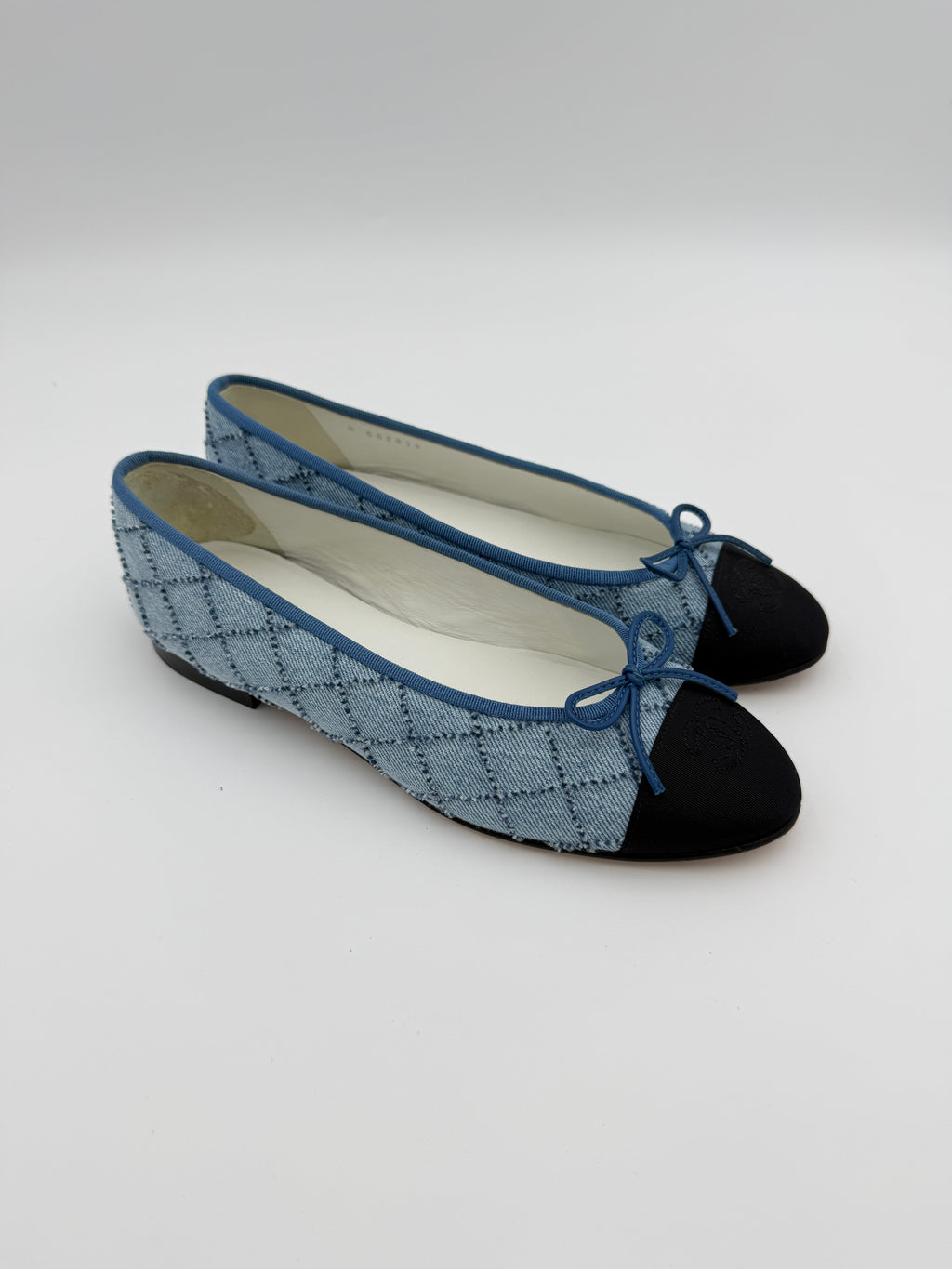 Chanel Light Denin Ballerinas Size 40