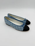 Chanel Light Denin Ballerinas Size 40