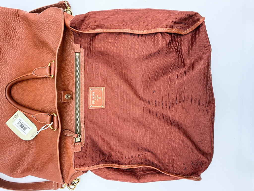 Prada Burnt Orangle leather bag