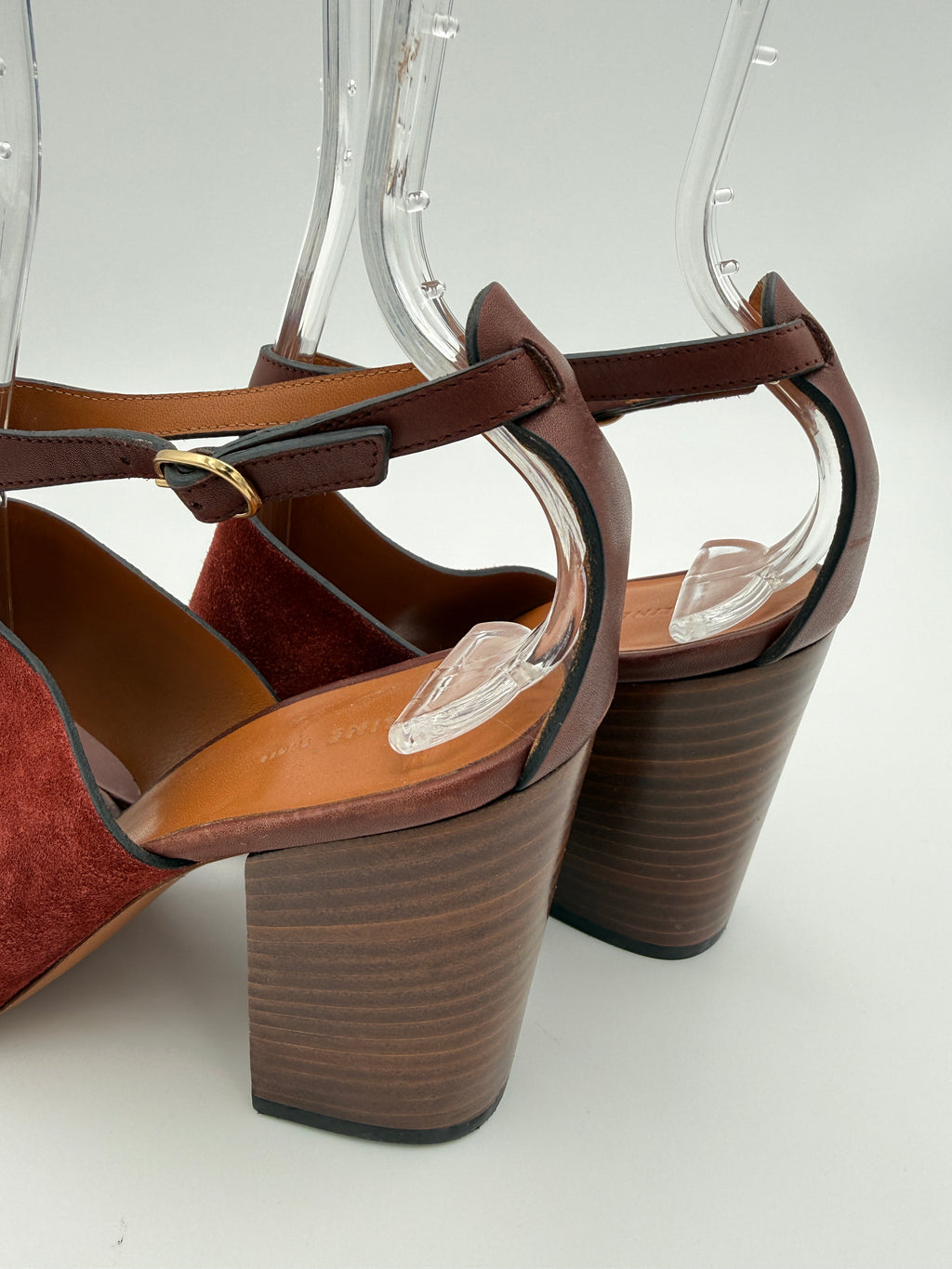 Celine Brown Wood Heels Size 37,5