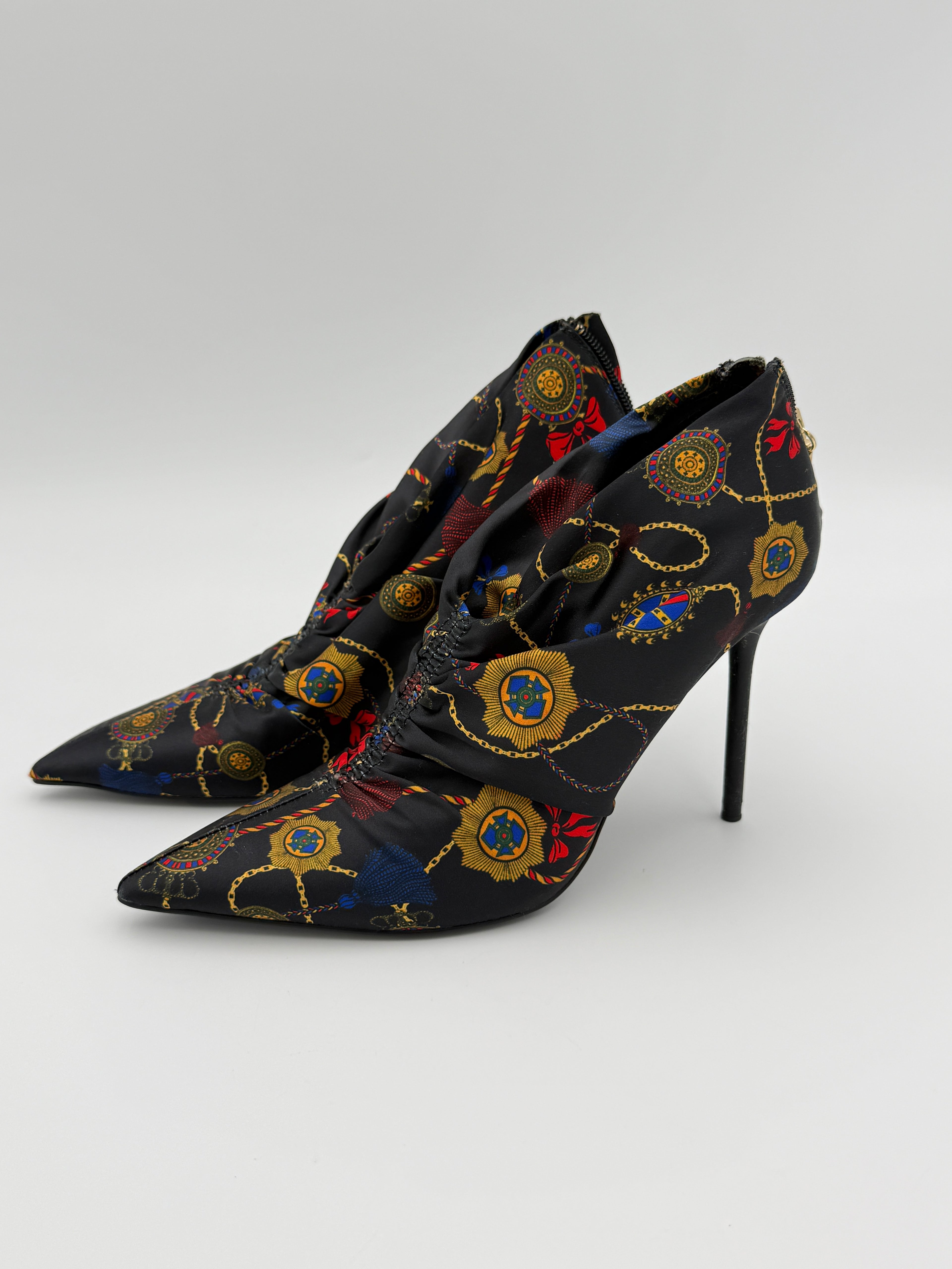 Zara Printed Boots Size 38
