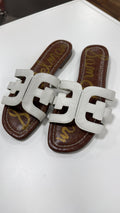 San Edelman white flat New size 8