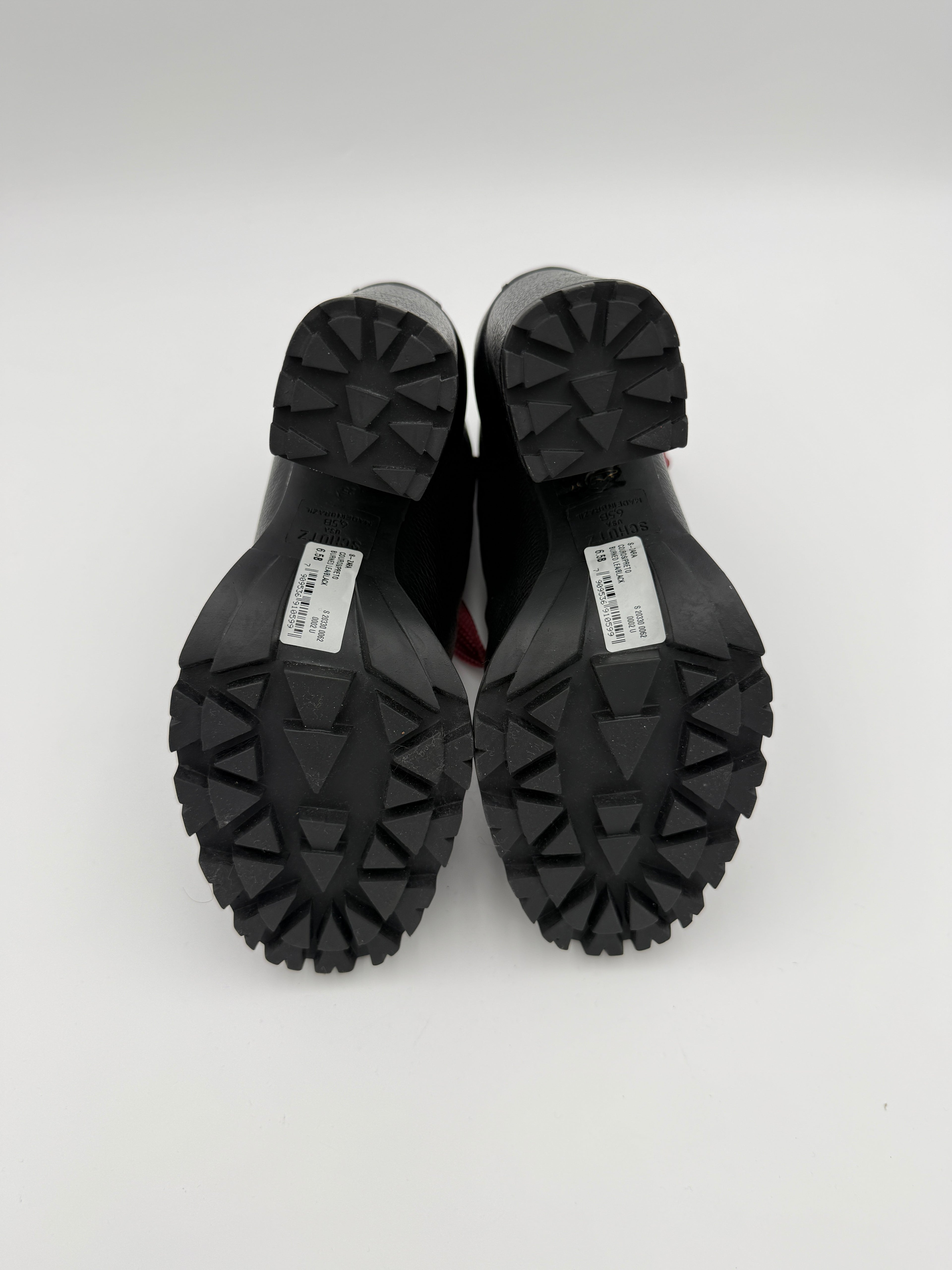 Schutz zara high block heel boot size 6,5