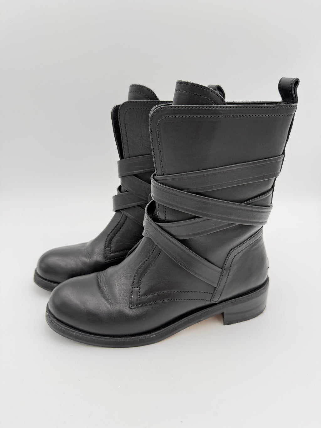 Jimmy Choo Black Leather Boots