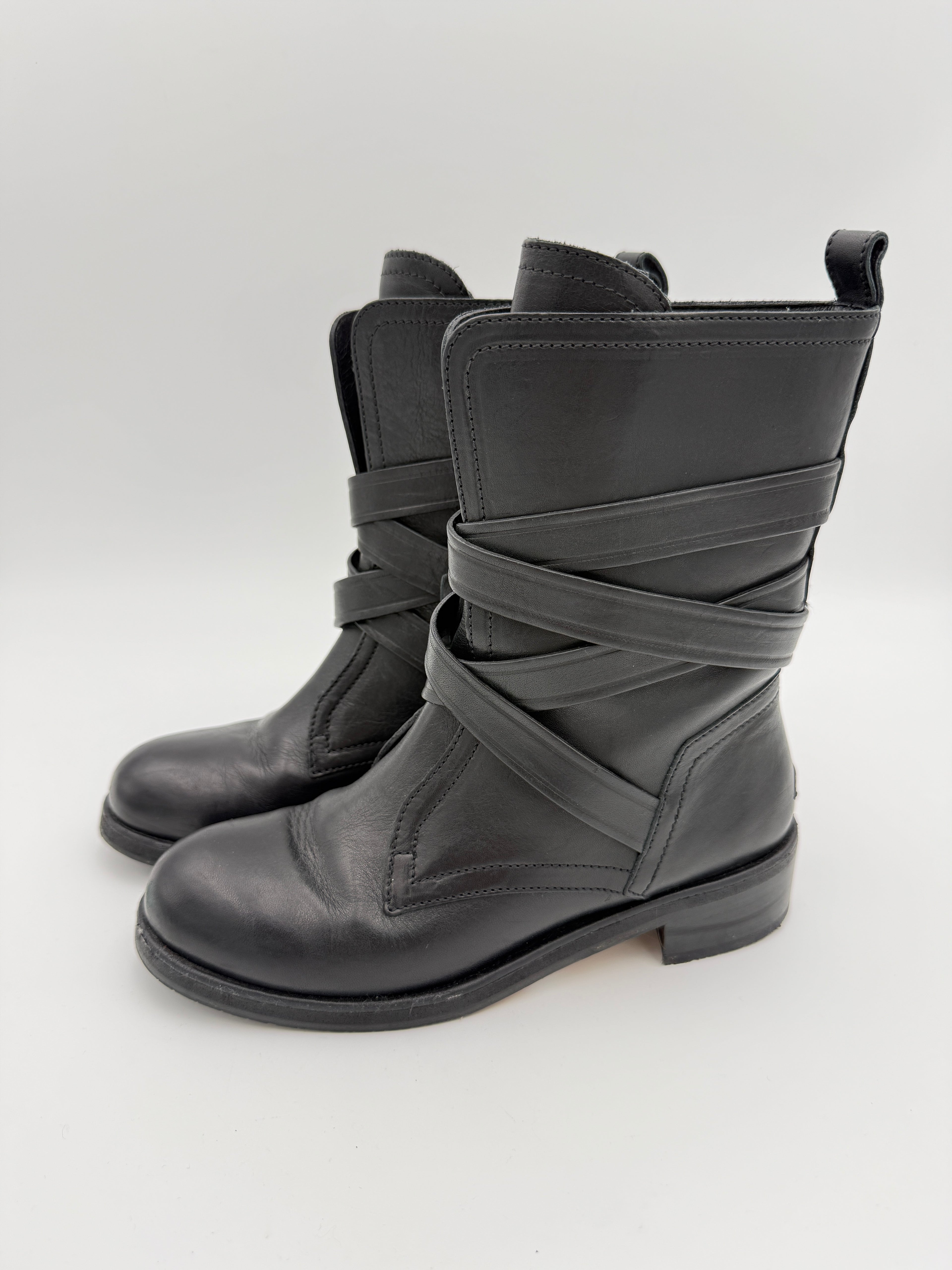 Jimmy Choo Black Leather Boots