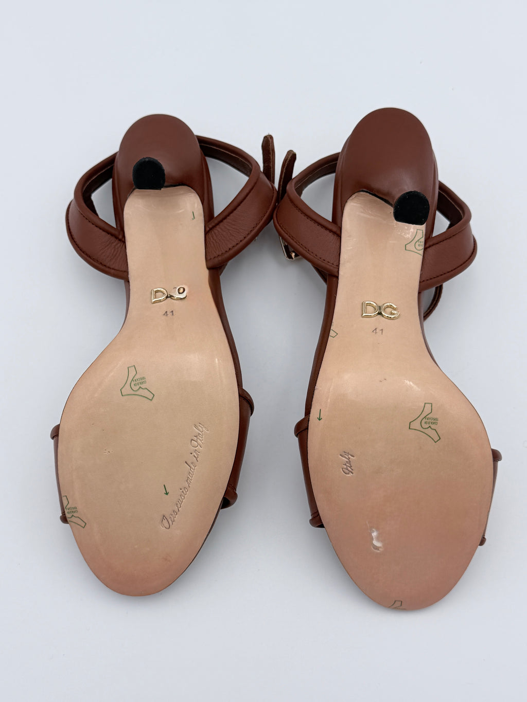 Dolce Gabbana Brown Sandal size 41 new full set