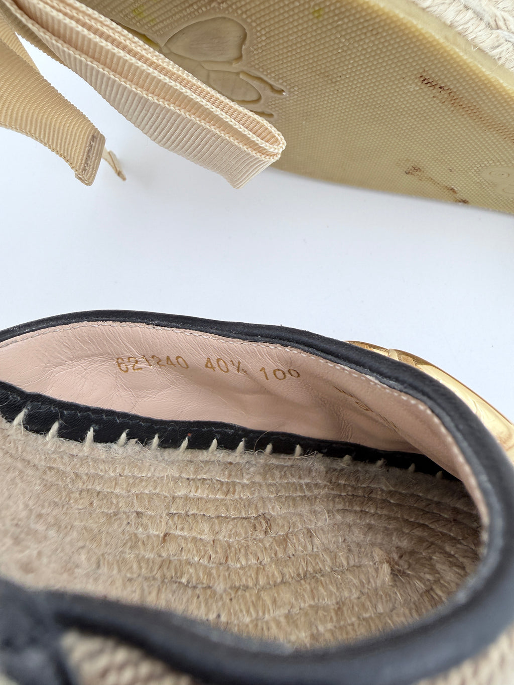 Gucci Monogram High espadrilles full set size 40,5