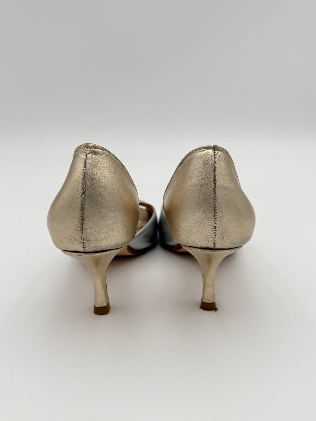 Sarah Chofakian Soft Gold Kitten heel EU38