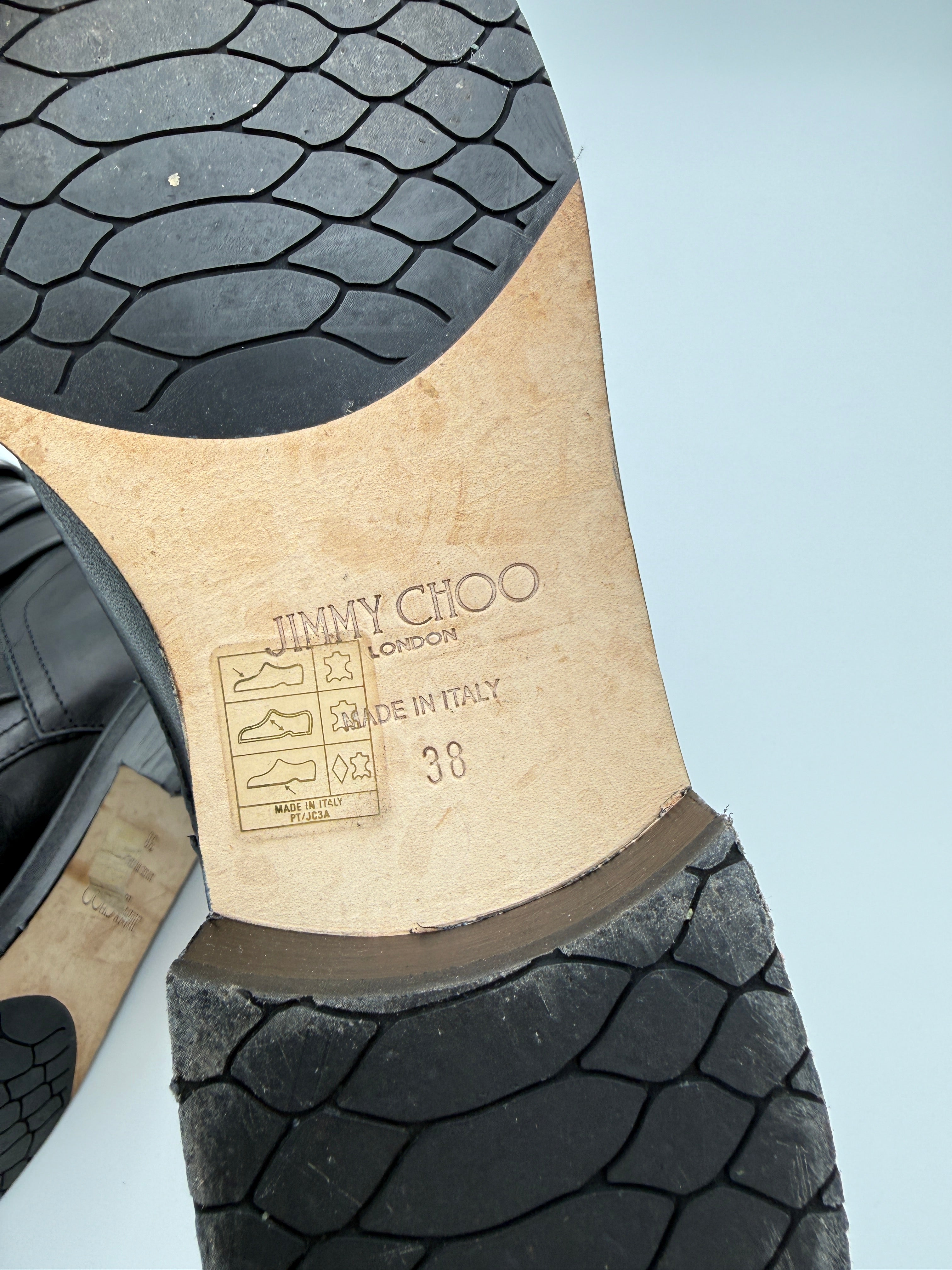 Jimmy Choo Black Leather Boots