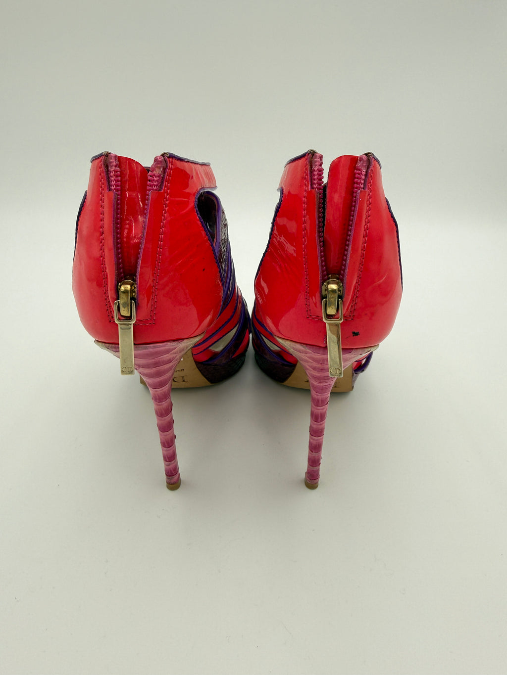 Dior Neon Pink Patent Heel Size 39
