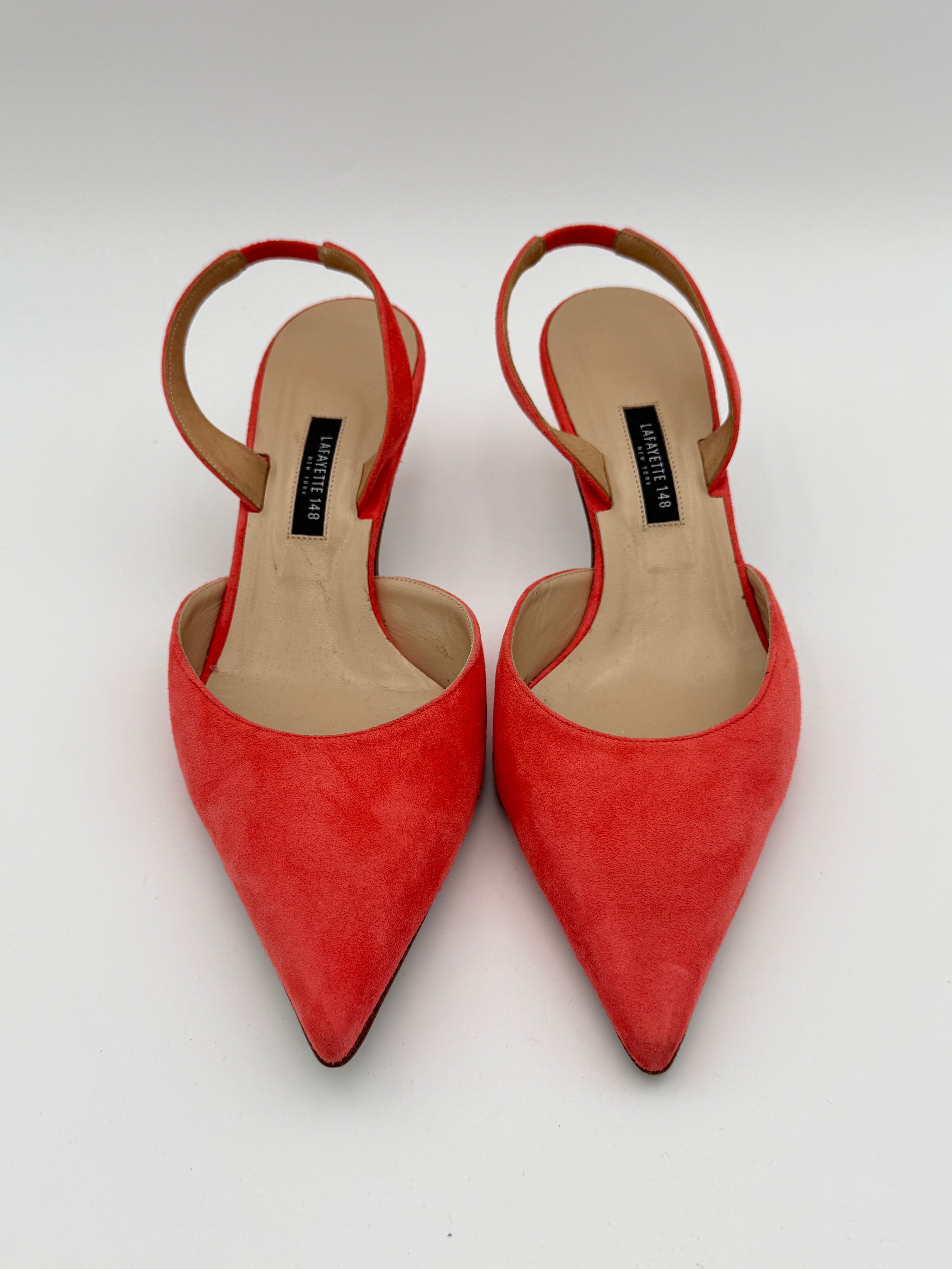 Lafayette 148 Coral Suede Pump Size 40