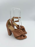 Schutz Nude Leather Sandal Size 8