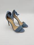 Alexandre Birman soft blue suede  heel Size 8