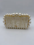 Cult gaia Pearl Acrylic clutch