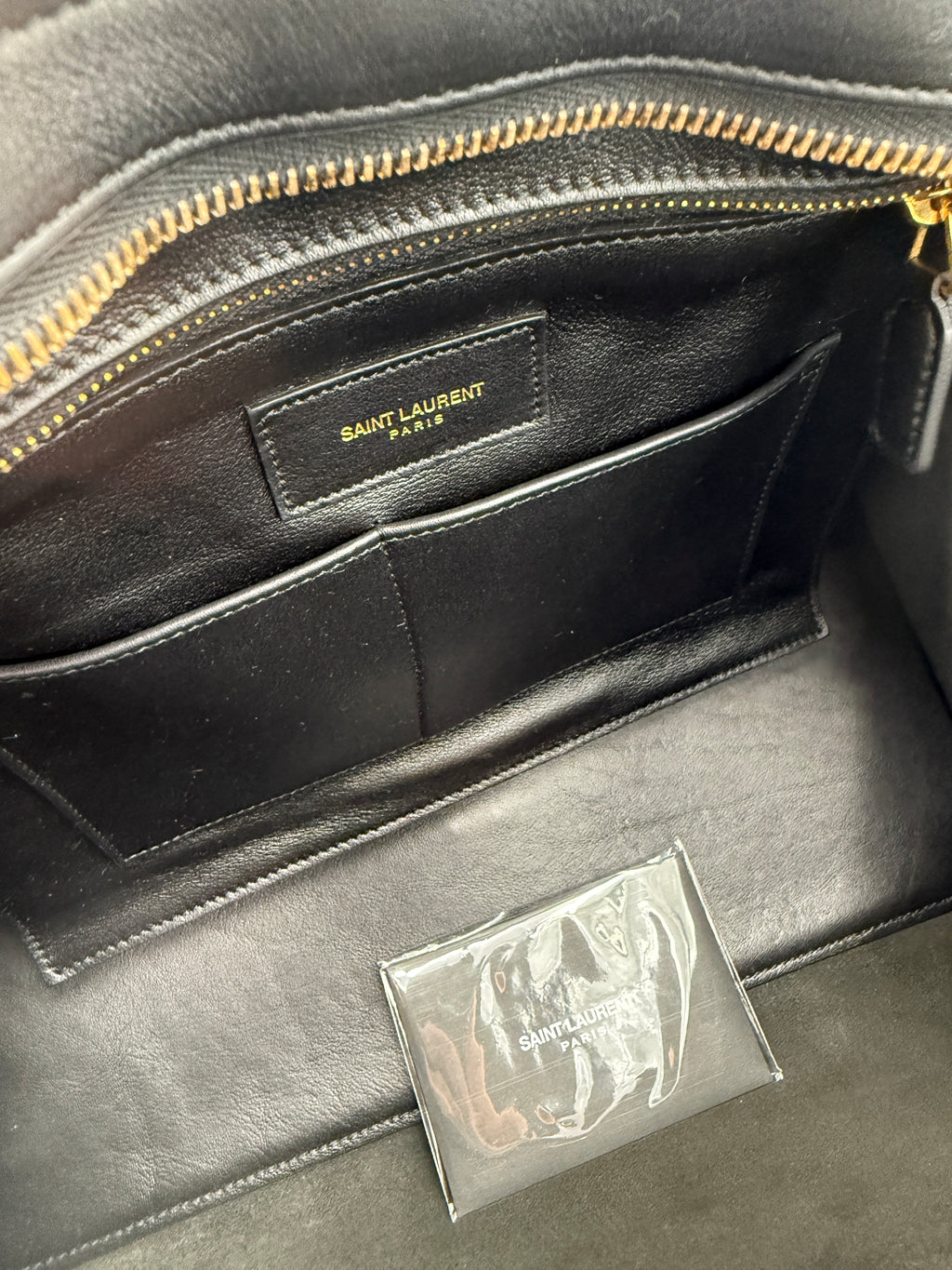 SAINT LAURENT CABAS BLACK GAB
