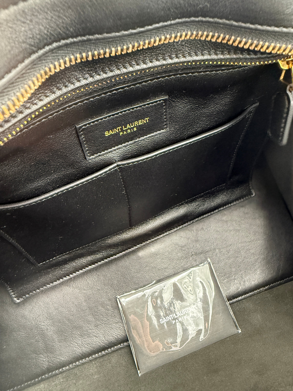 SAINT LAURENT CABAS BLACK GAB