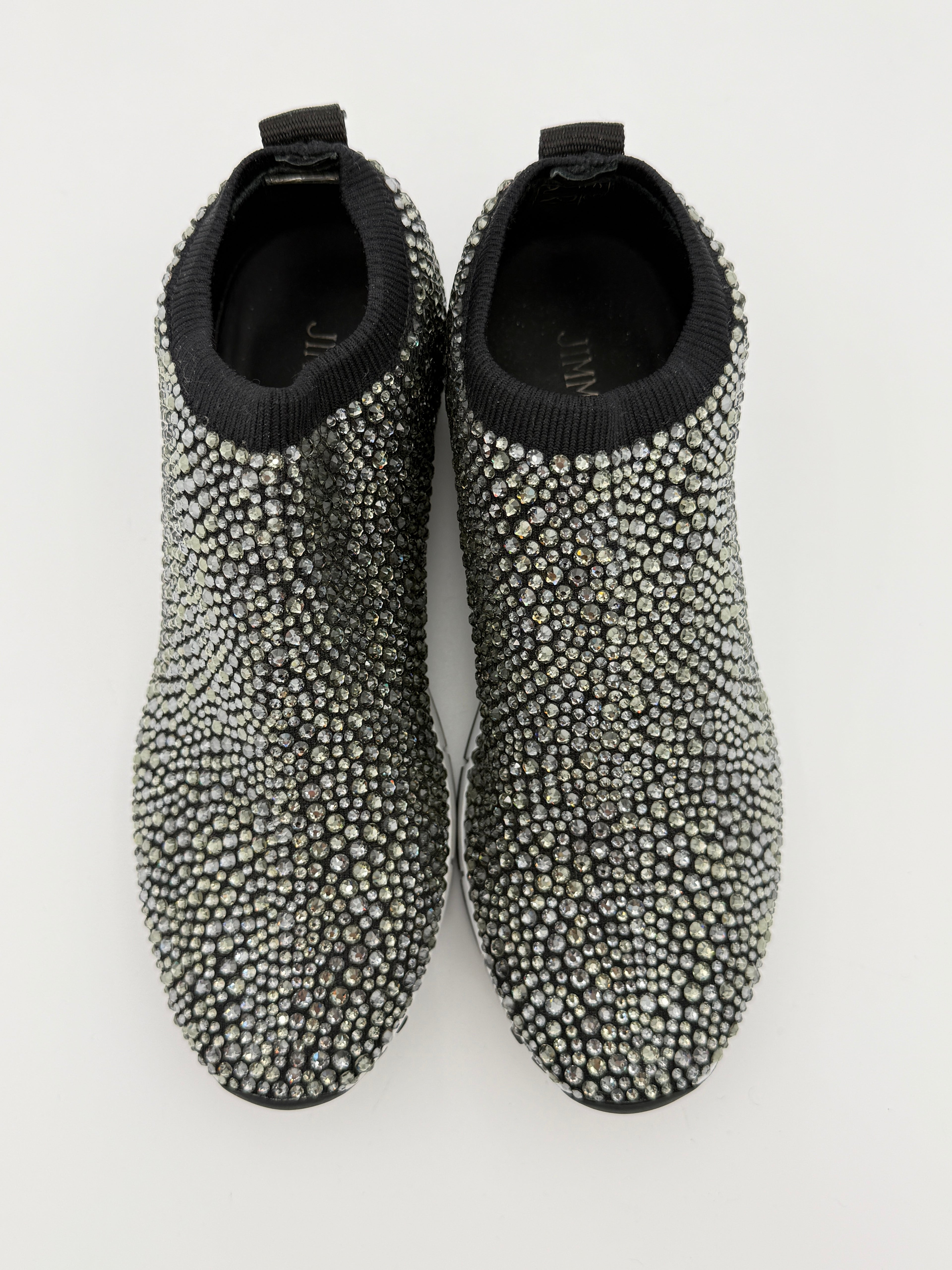 Jimmy Choo crystal sneakers size 37