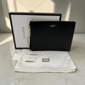 GUCCI CALFSKIN BLACK CLUTCH
