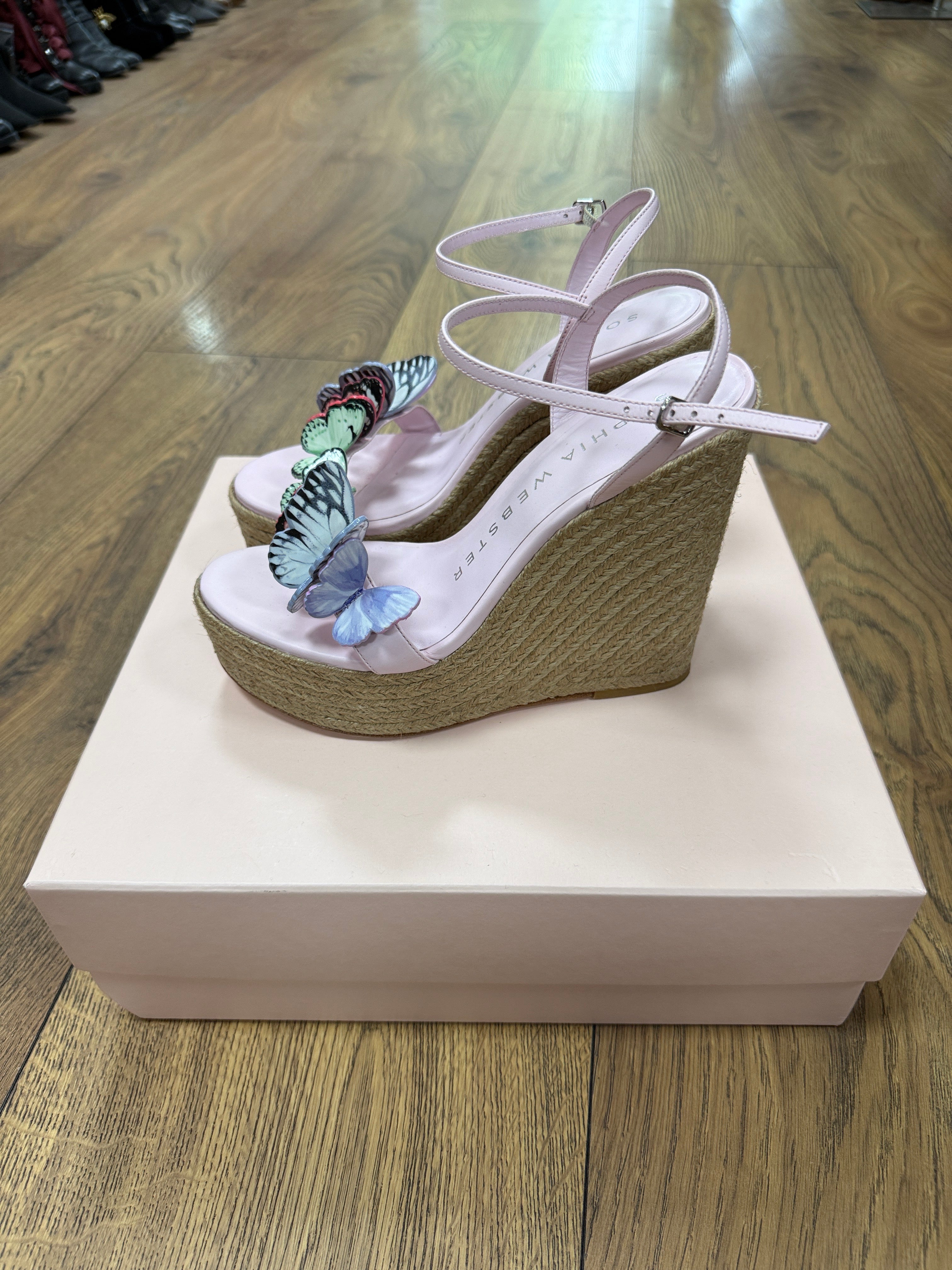 Sophia Webster Butterfly wedges Size 39,5 full set