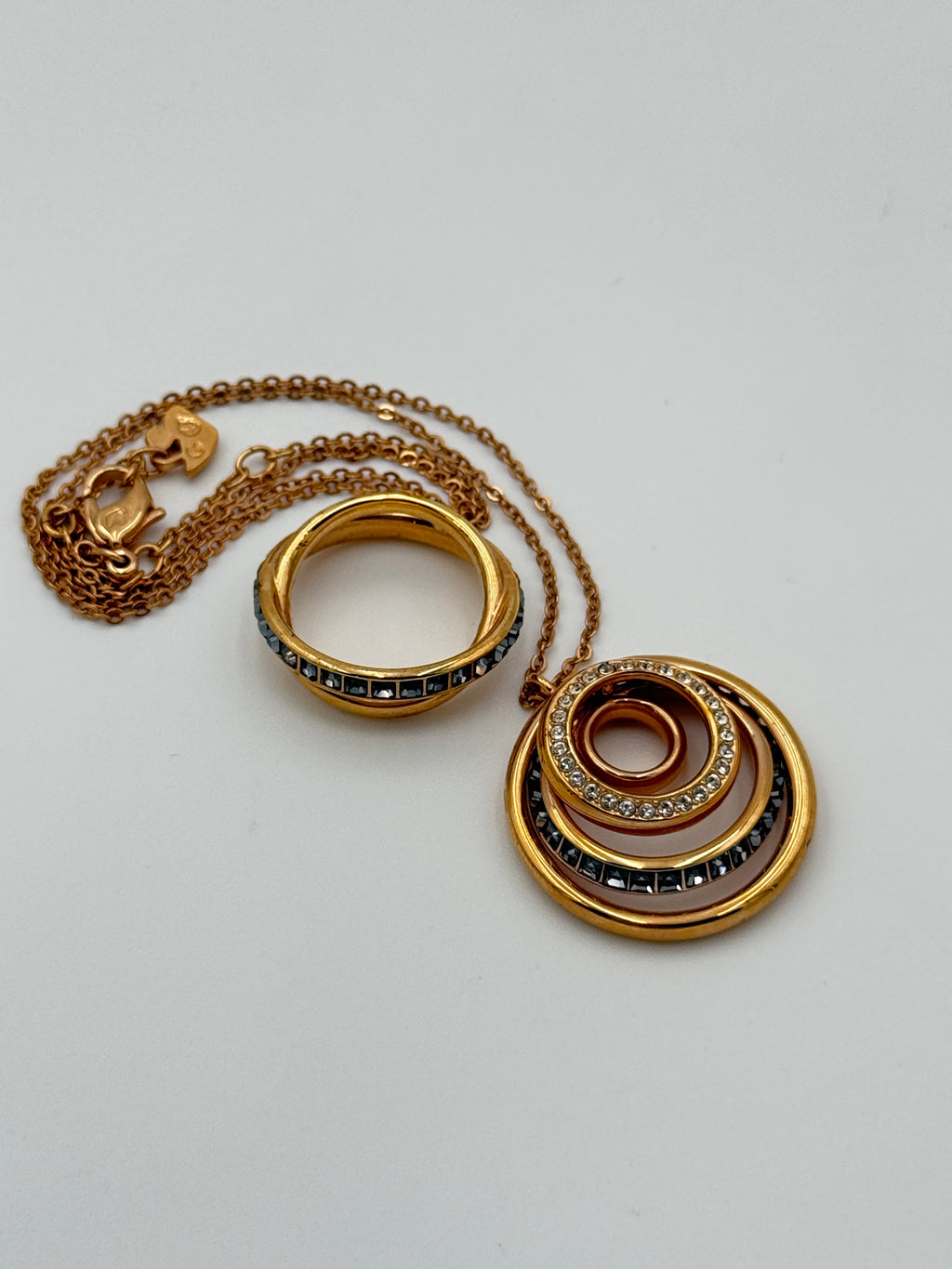 Swarovisk Rose Gold Set