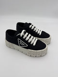 Prada Black Nylon Platform Sneaker size 36