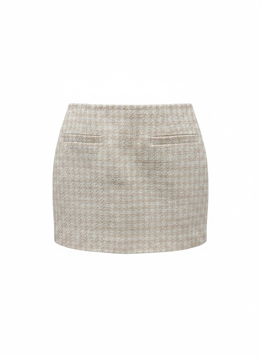 Anine bing peach tweed skirt