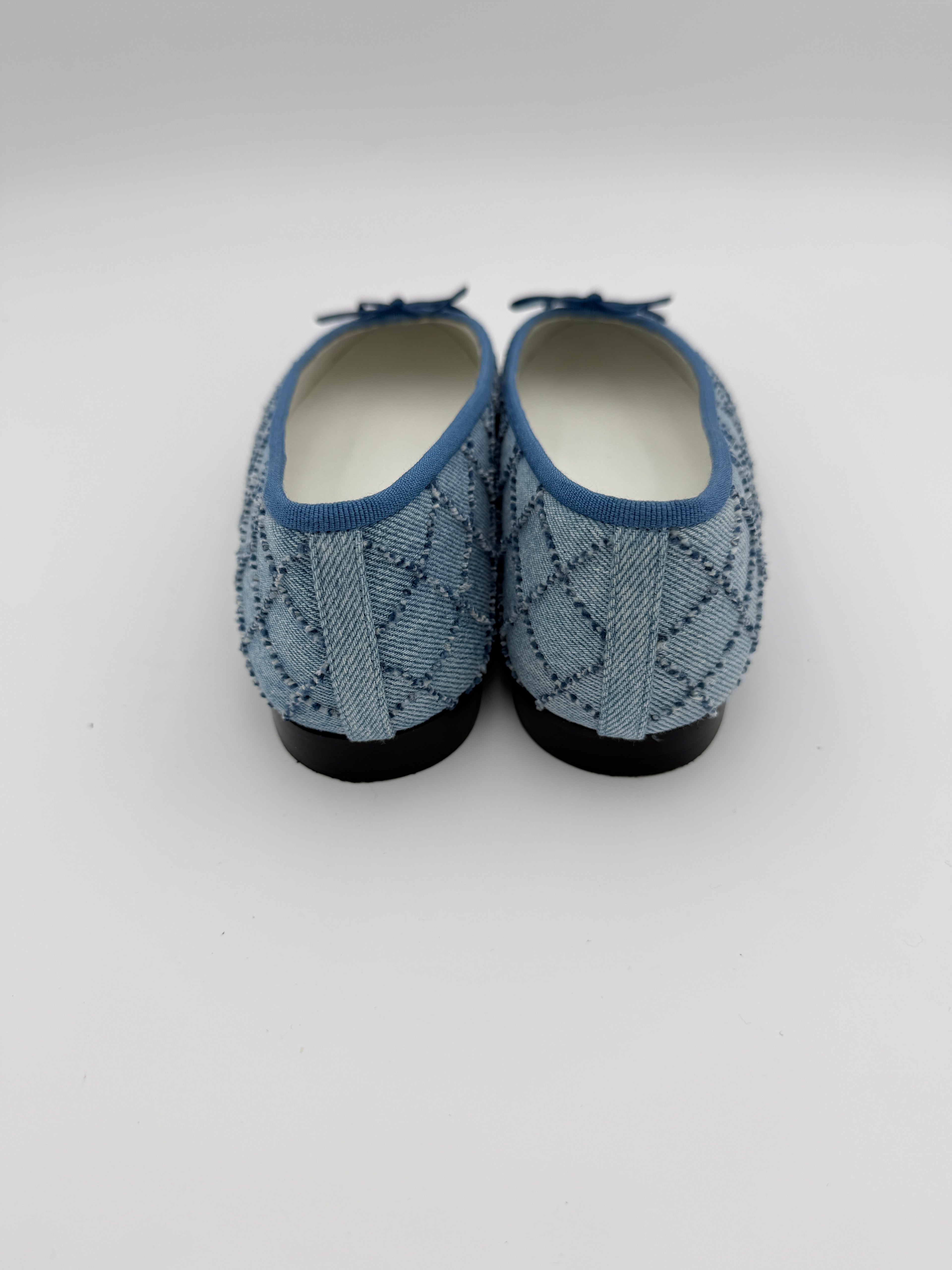 Chanel Light Denin Ballerinas Size 40
