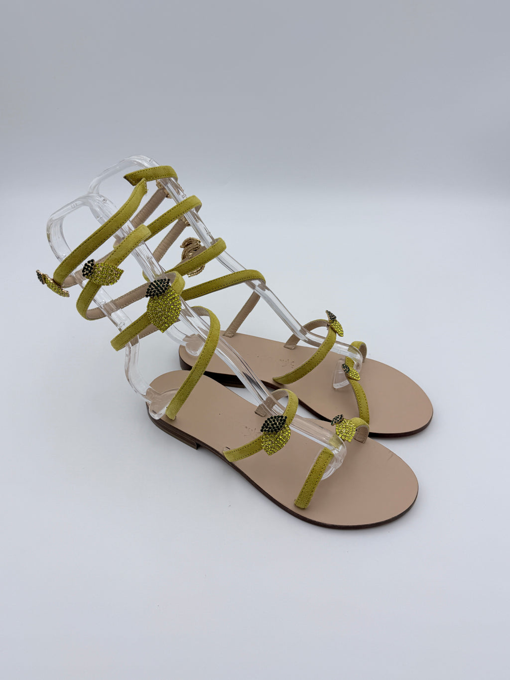 Abiddikkia Lemons gladiator flats new size 36