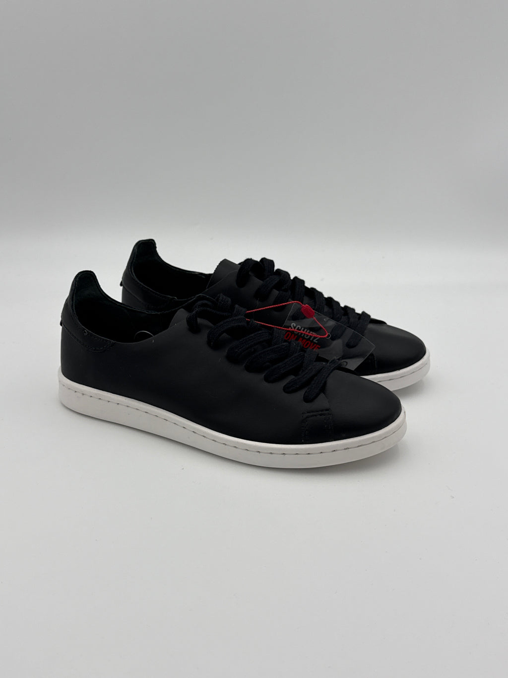 Schutz  New Black Leather Sneaker Size 8US