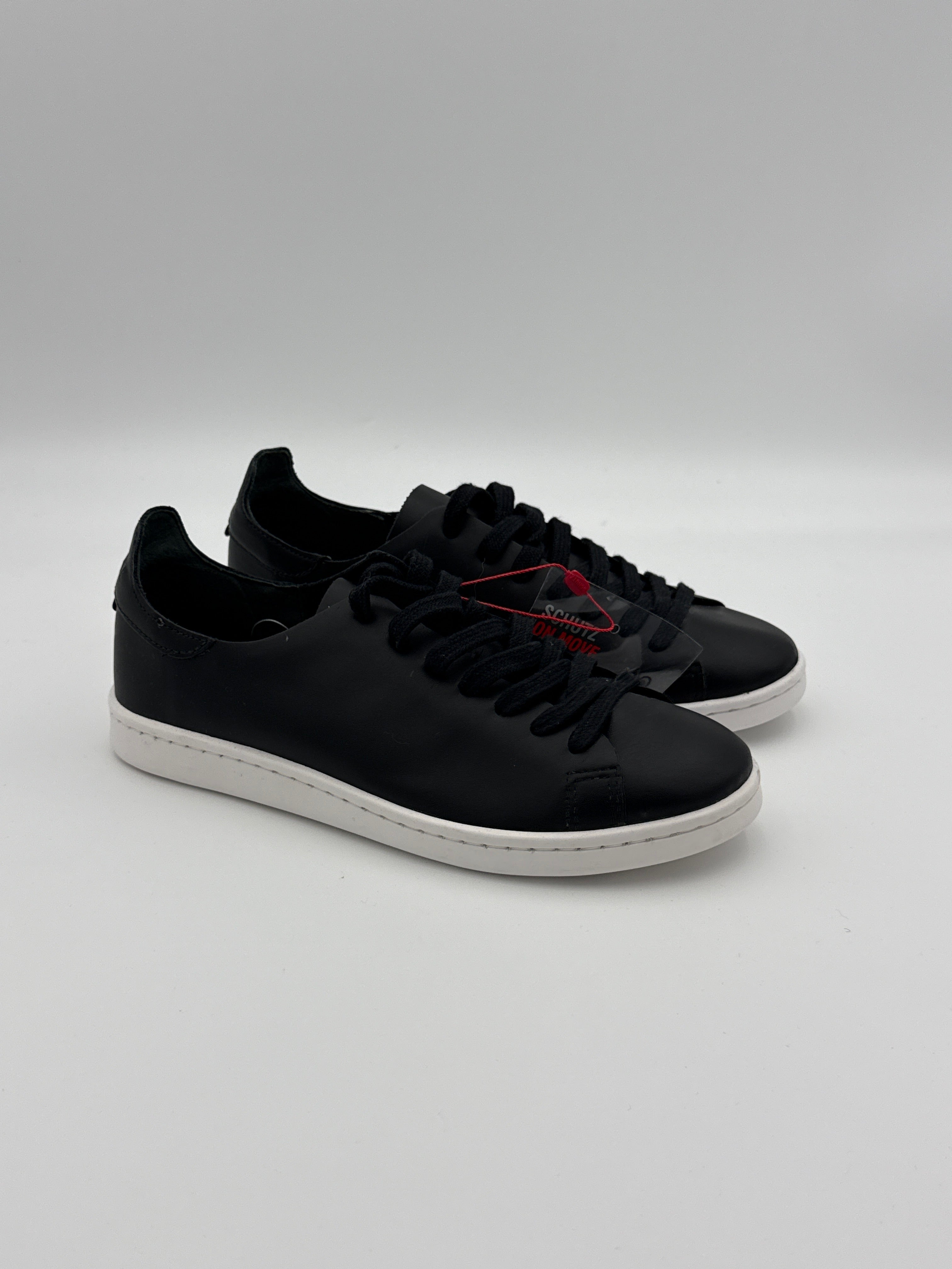 Schutz  New Black Leather Sneaker Size 8US