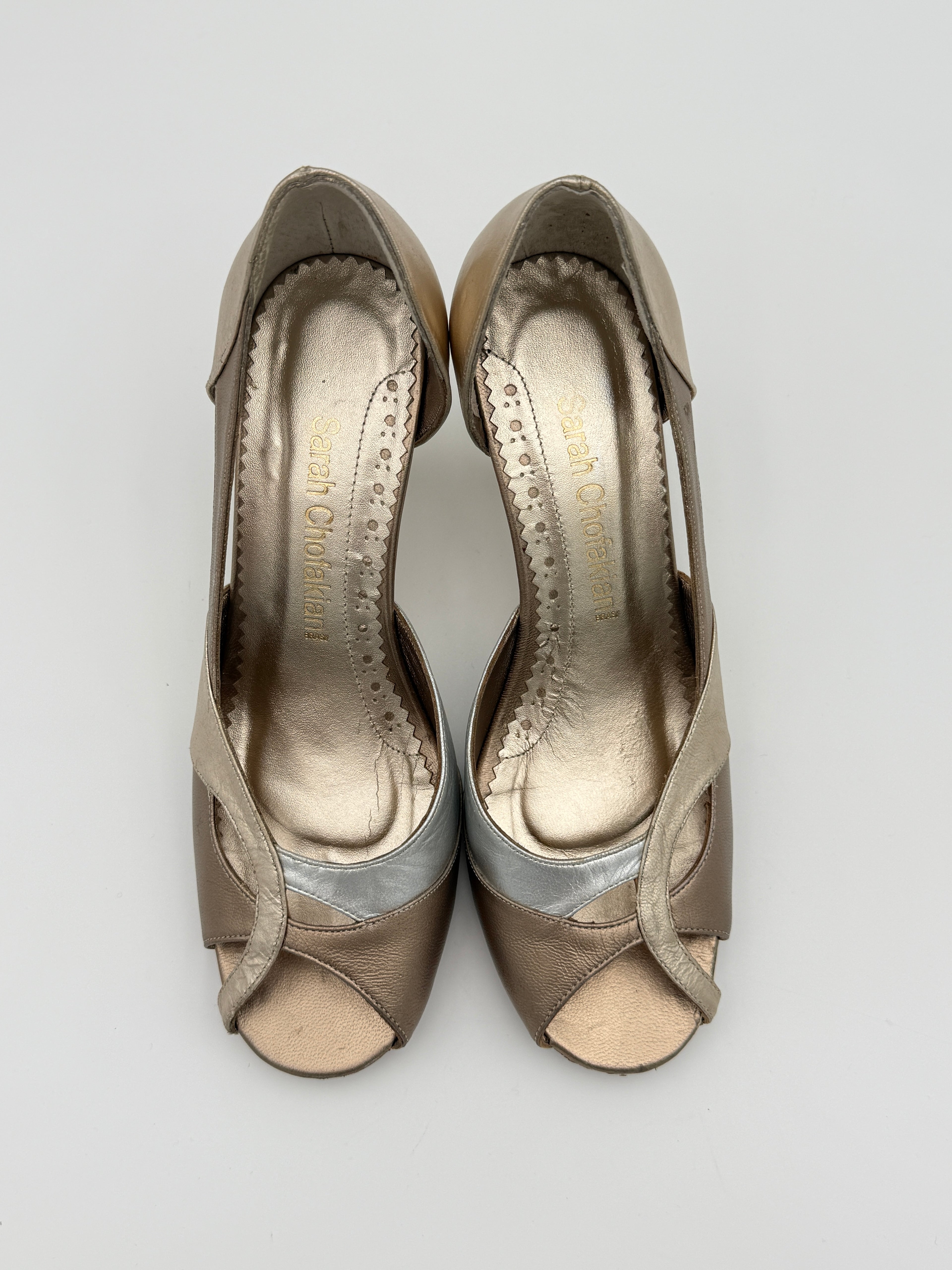 Sarah Chofakian Soft Gold Kitten heel EU38