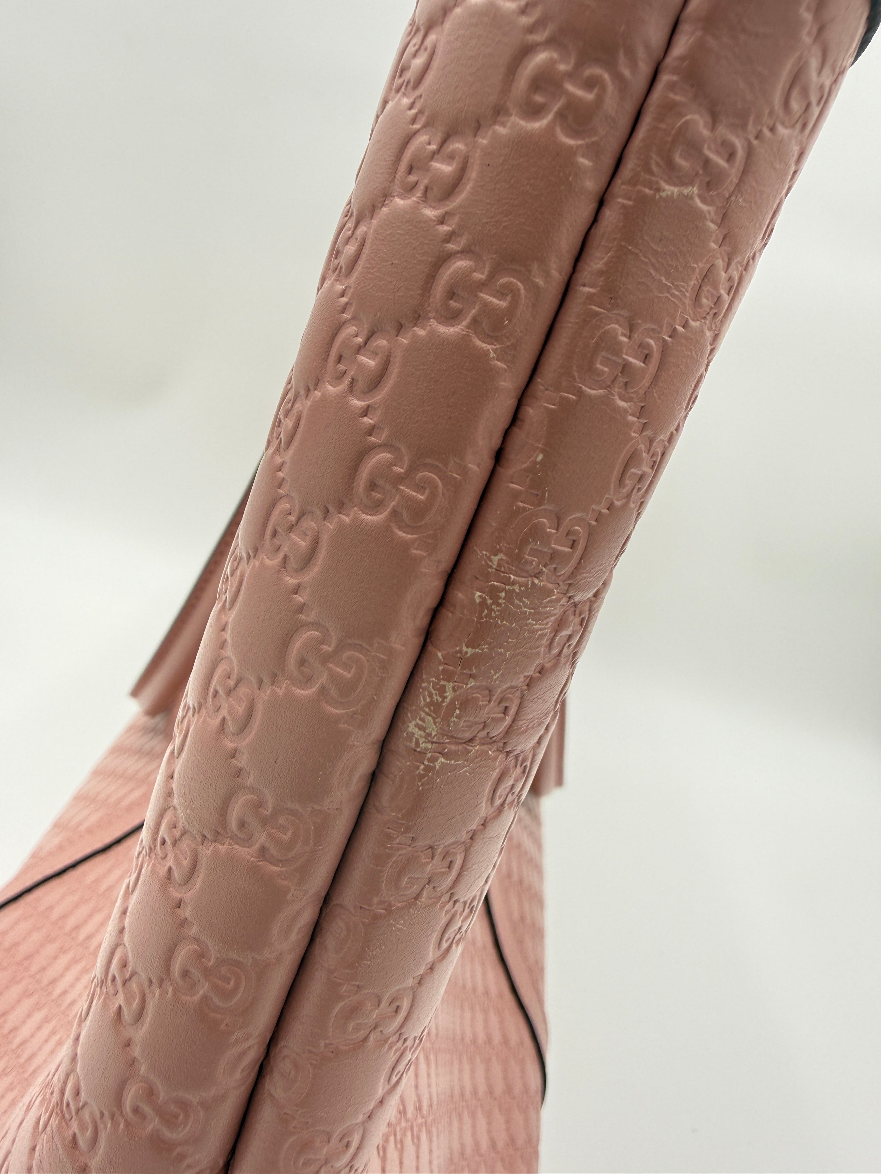 Gucci Pink Microgussisima Large Joy Tote