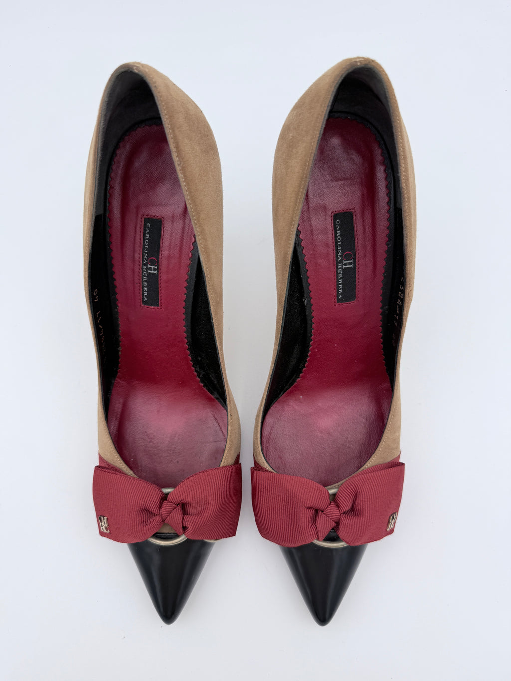 Carolina Herrera Red Bow Scarpin size 40
