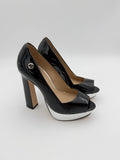 Carmin Black Patent Heel Size 5