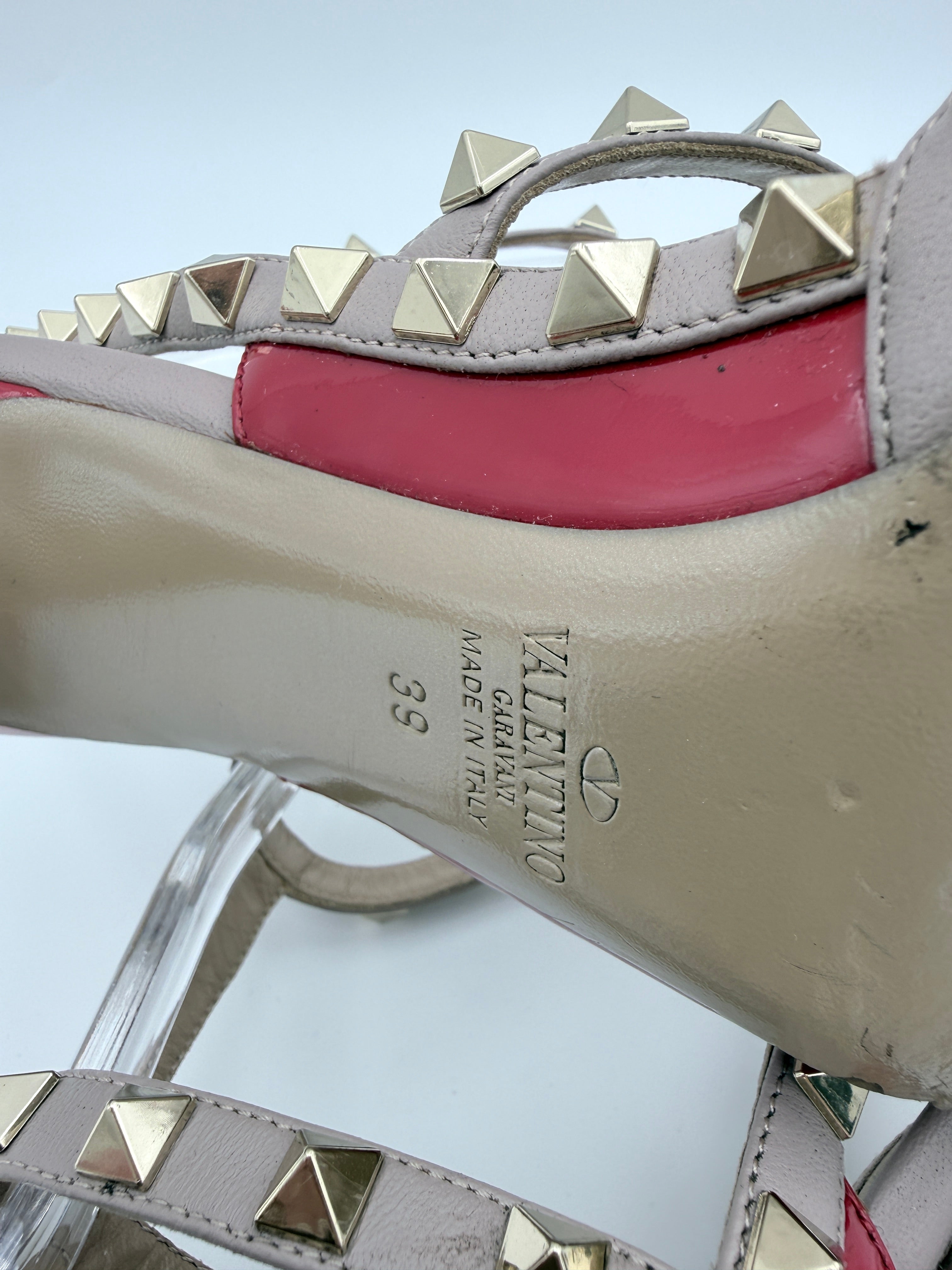 Valentino Red  Rockstud Size 39