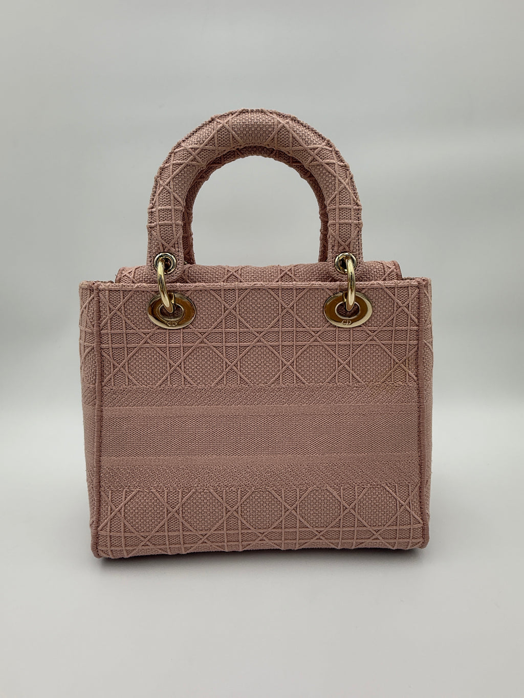 Lady Dior Cannage Rosewood Canvas