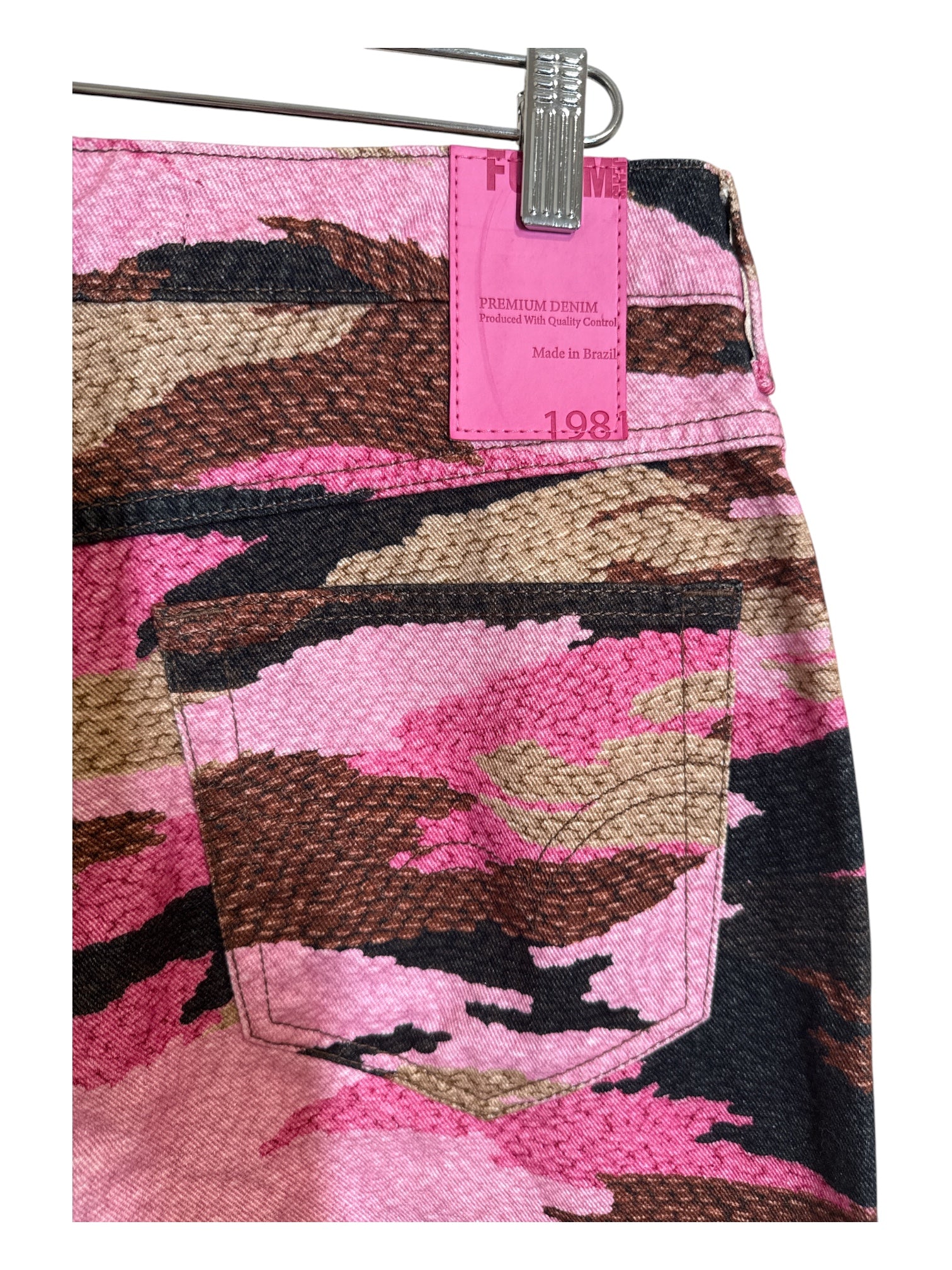 FORUM Pink Camo Denin Size 8