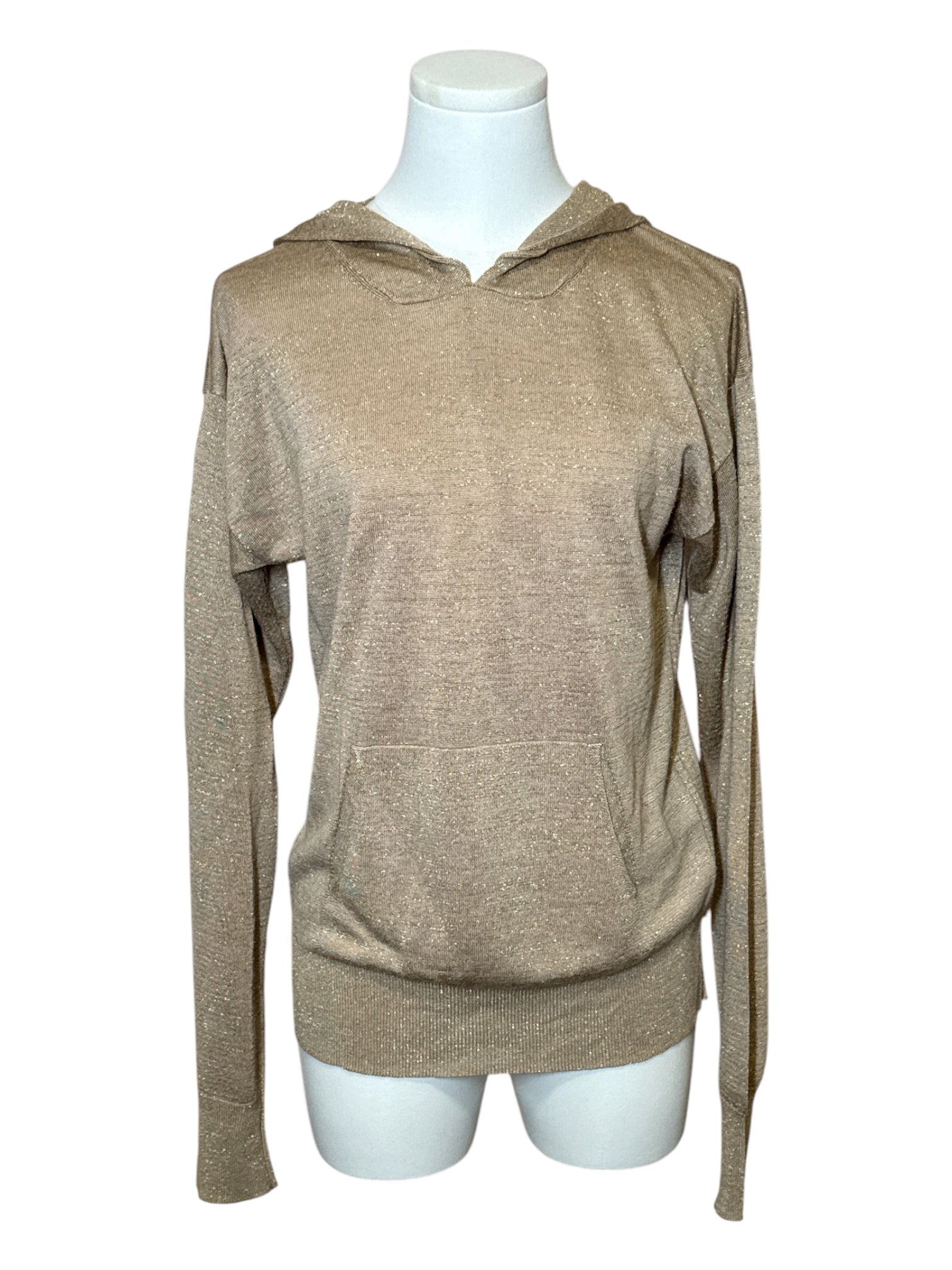 TWENTY FOR SEVEN Metallic Gold Knit  Medium