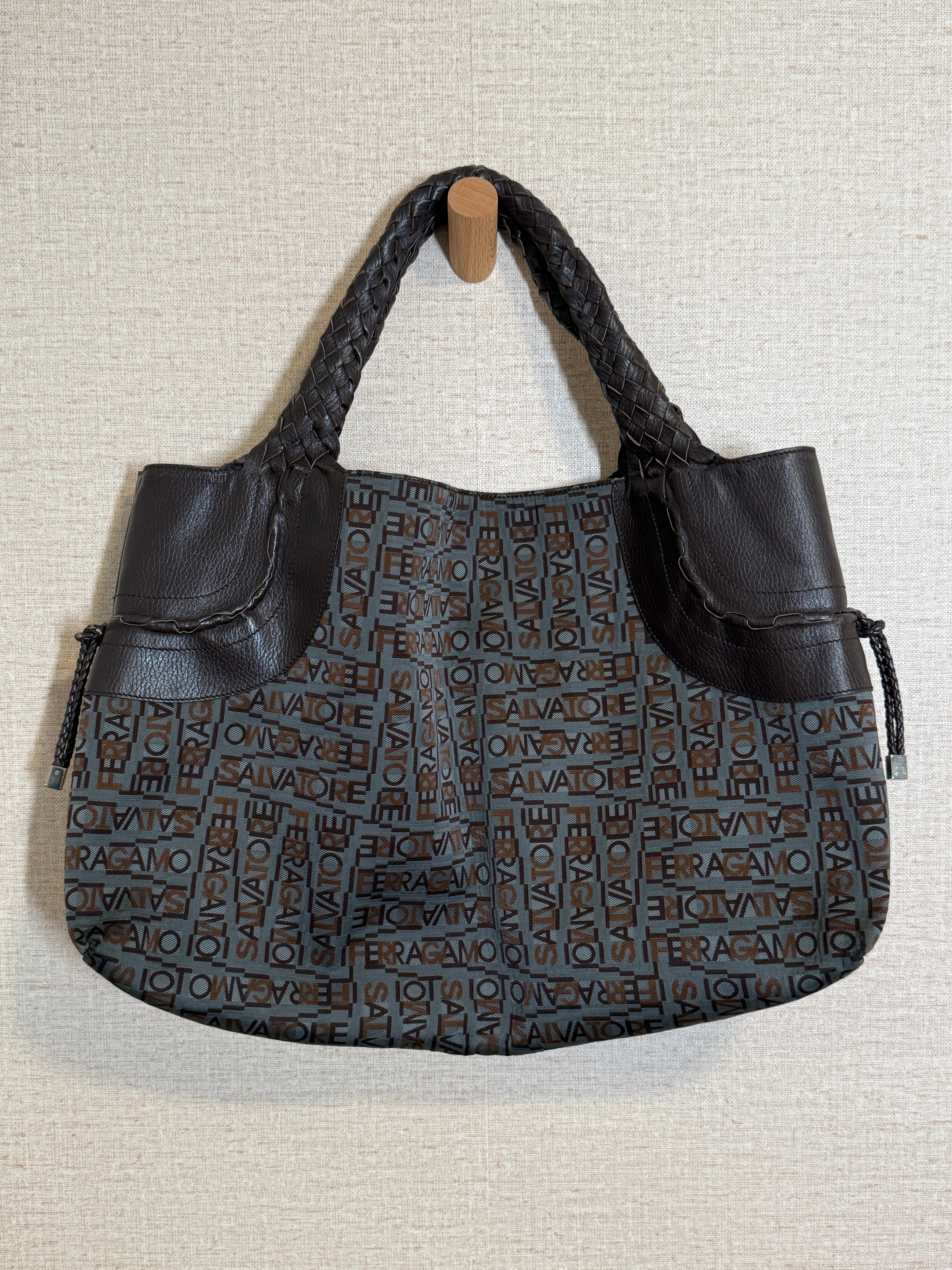 SALVATORE FERRAGAMO Jacquard Tote Bag