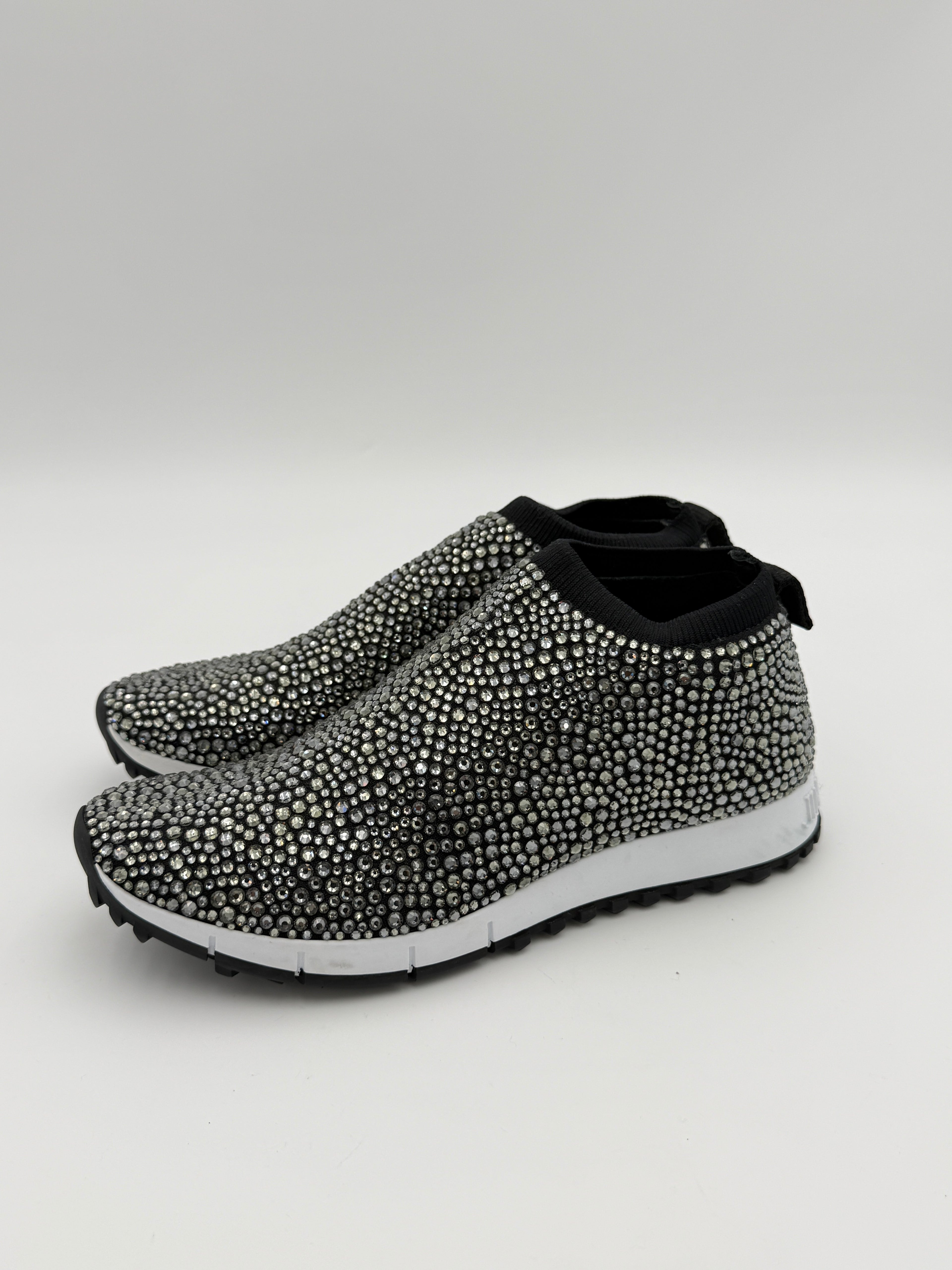 Jimmy Choo crystal sneakers size 37