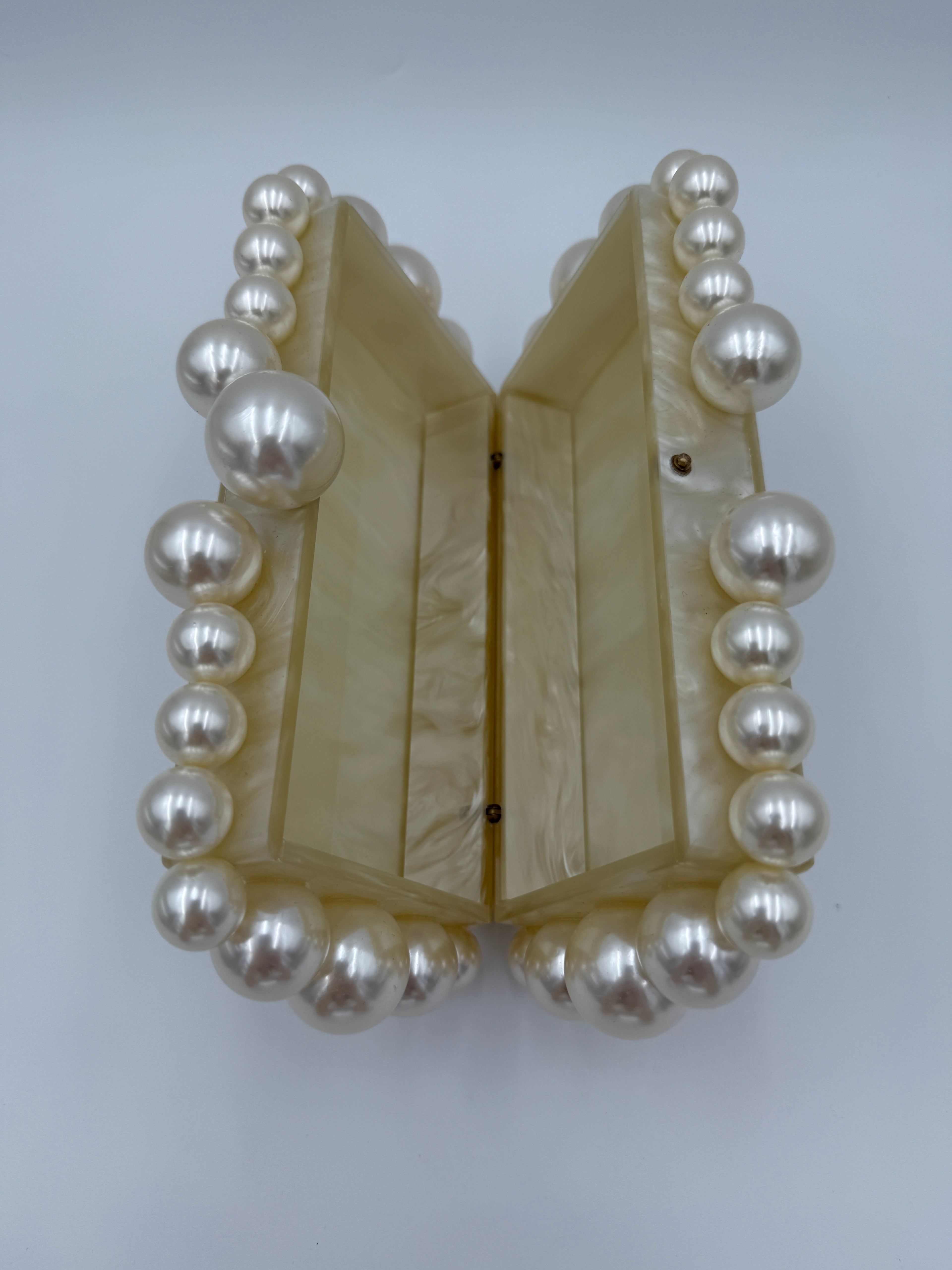 Cult gaia Pearl Acrylic clutch