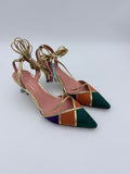 Luiza Barcelos Salerno Green Orange Lilac B001  V5