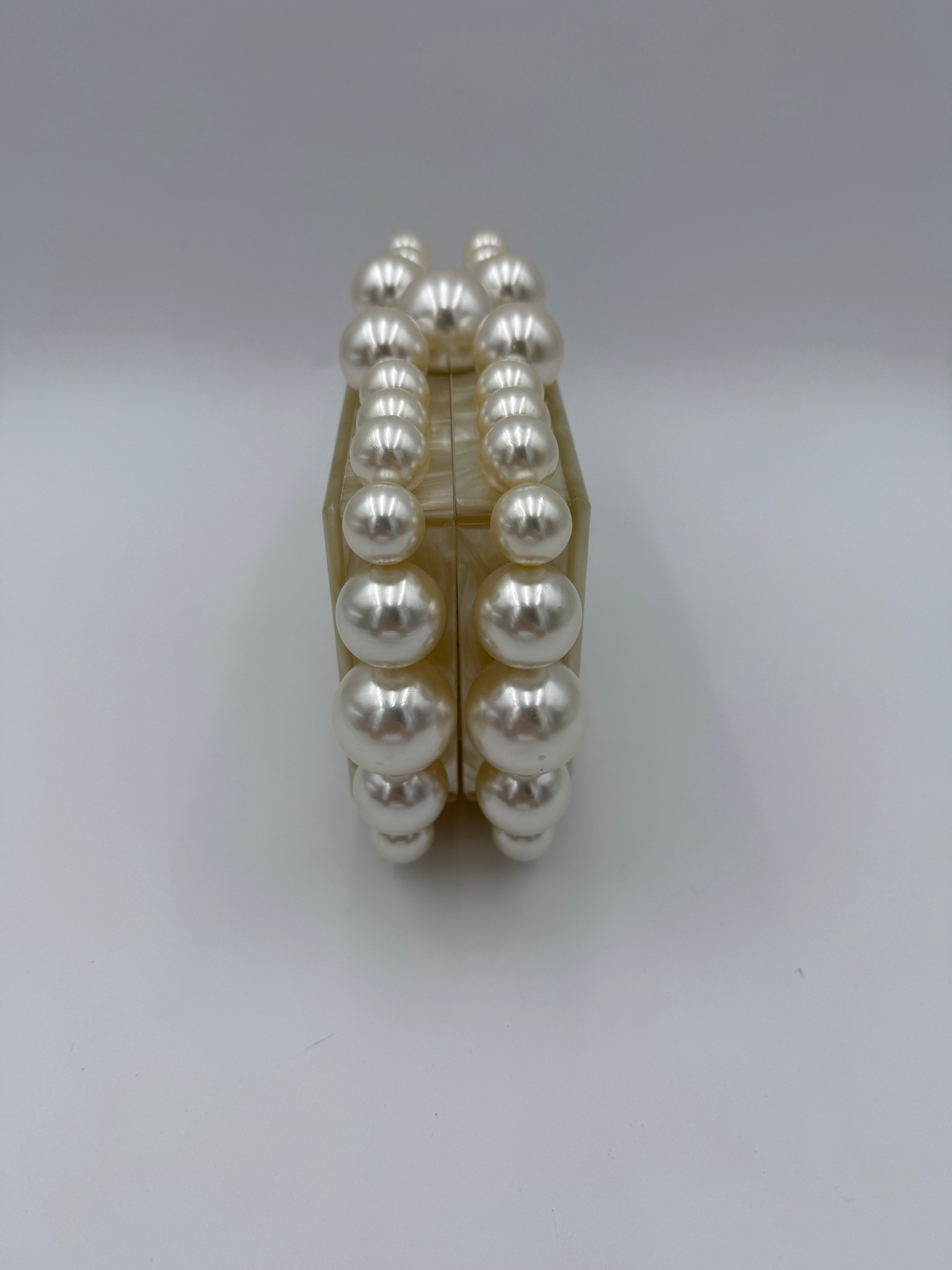 Cult gaia Pearl Acrylic clutch