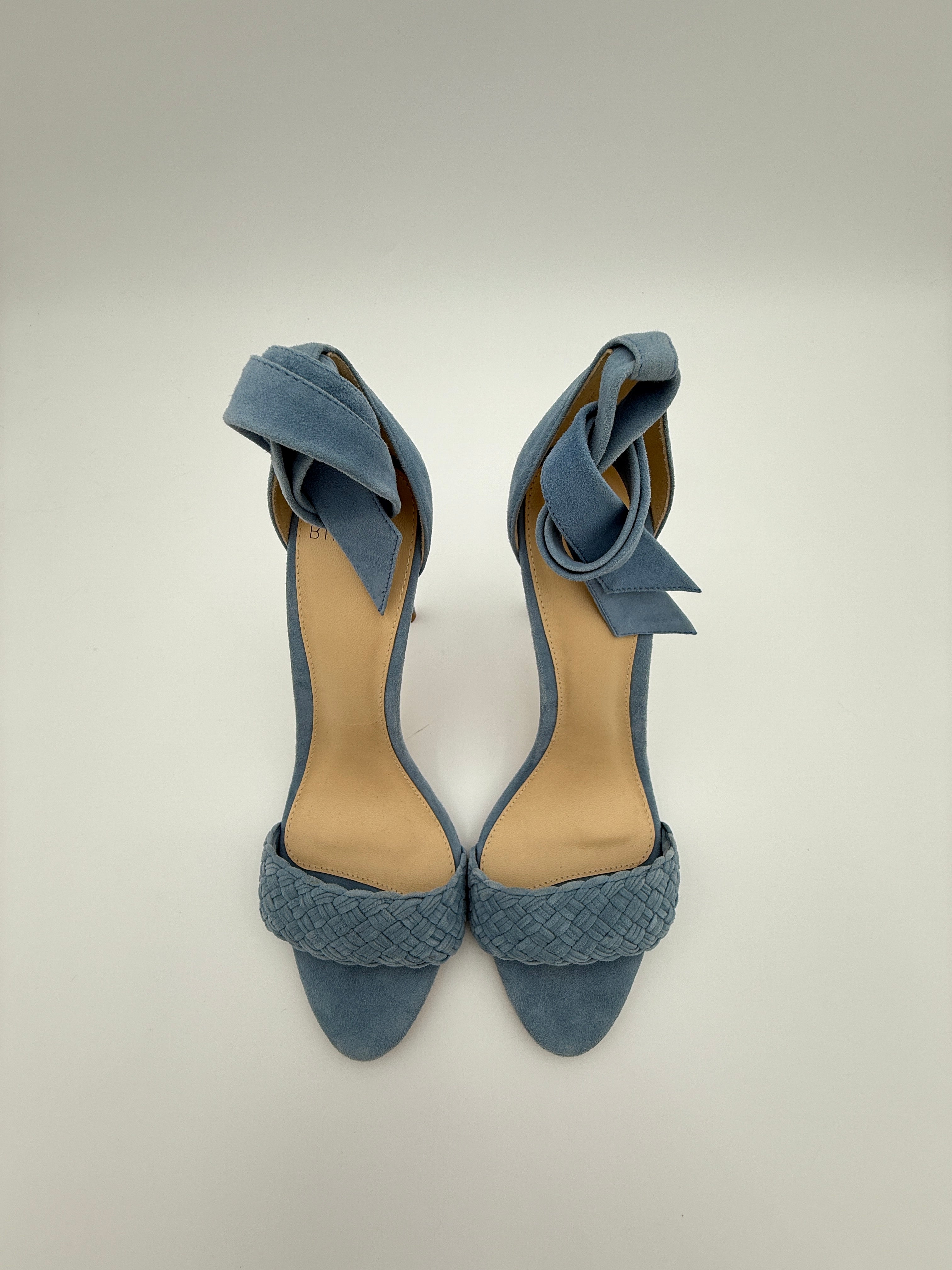 Alexandre Birman soft blue suede  heel Size 8