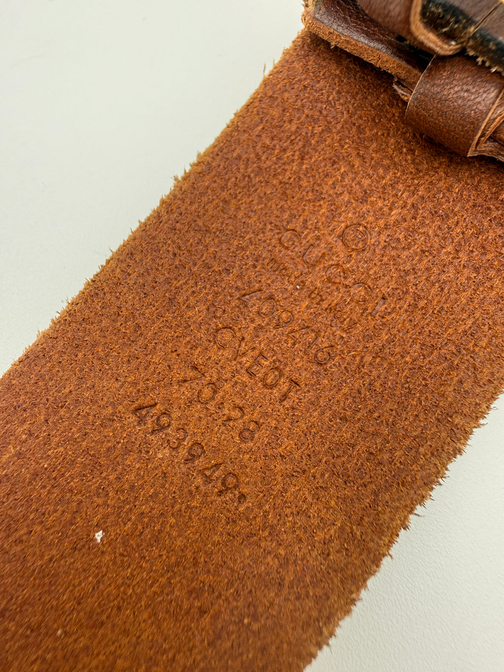 Gucci brown GG belt 70