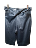 ANNE FERNANDES BLACK SATIN BERMUDAS M
