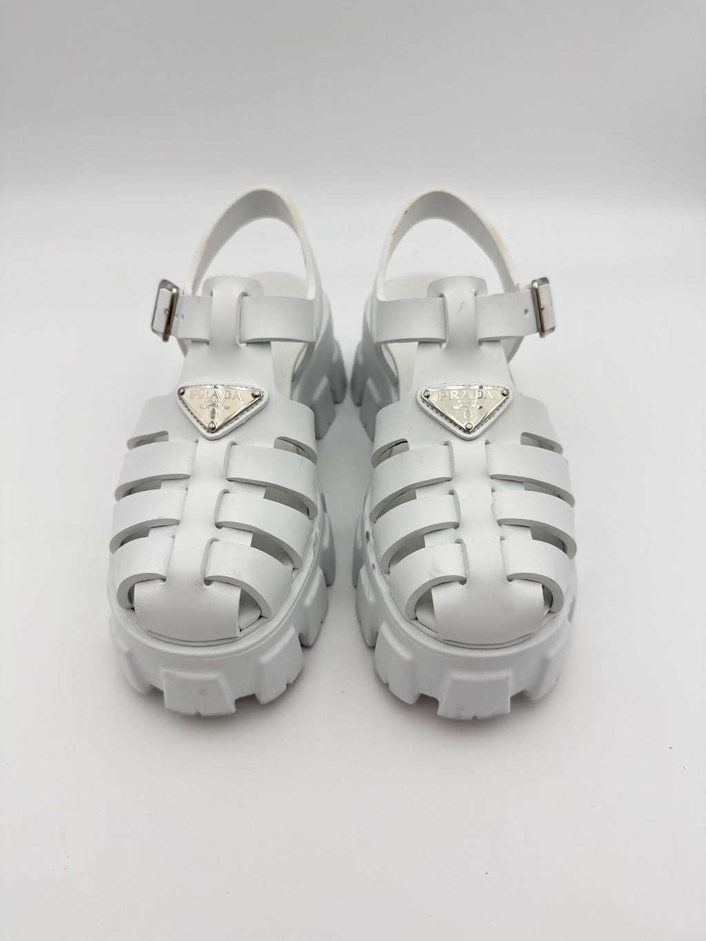 Prada Monolight White  Platform size 36