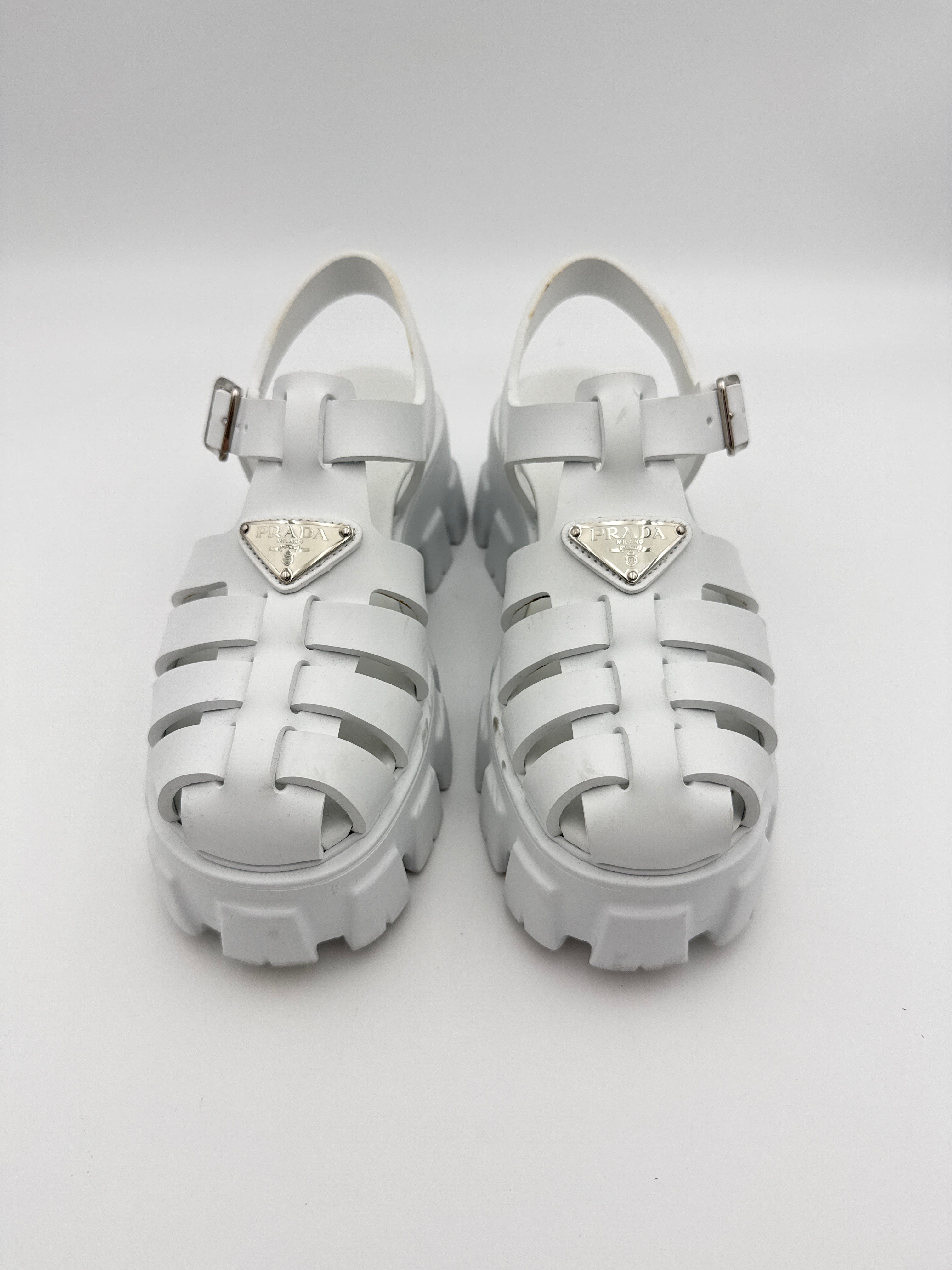 Prada Monolight White  Platform size 36