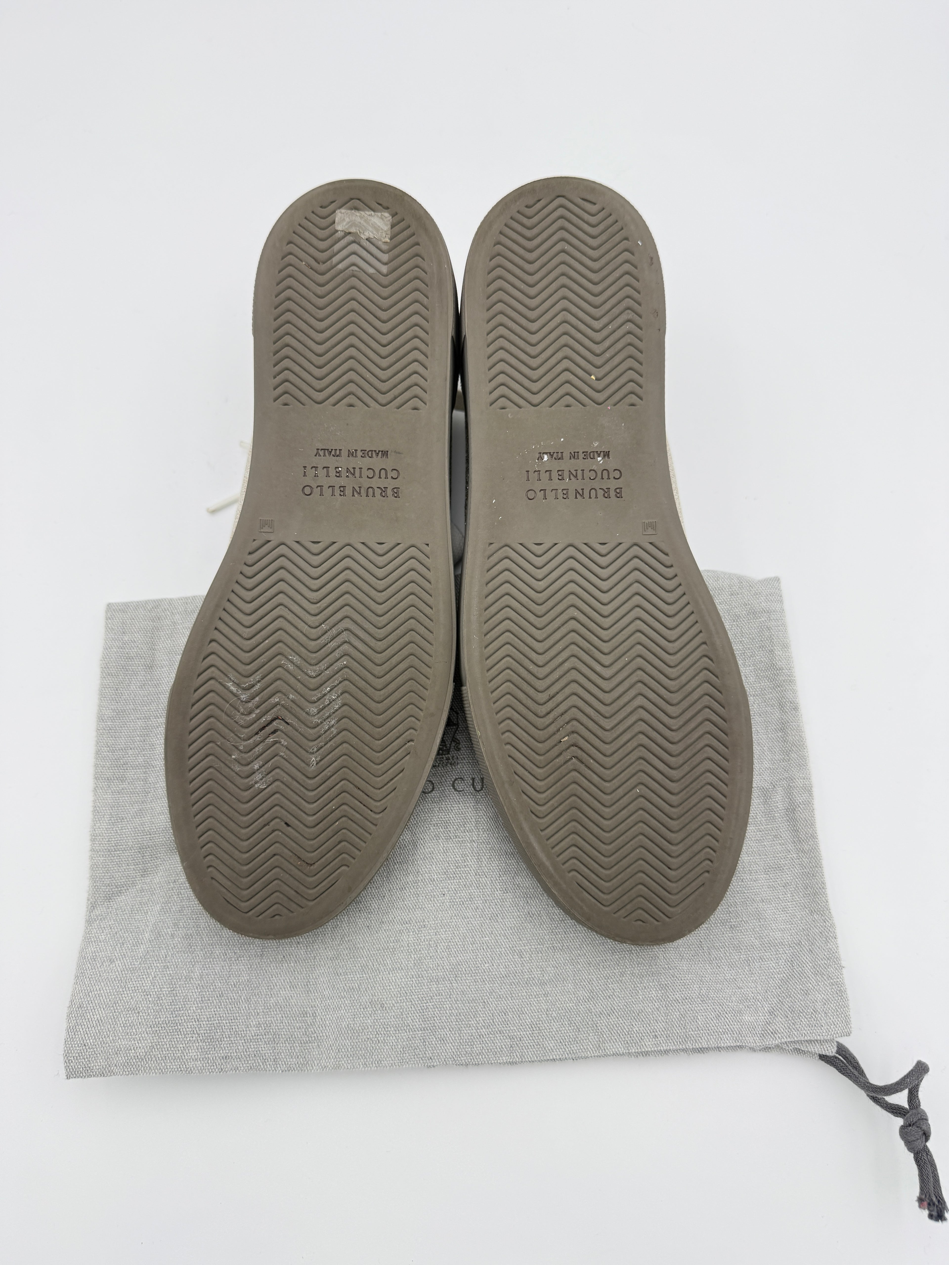 Brunello Cucinelli gray sneakers size 40
